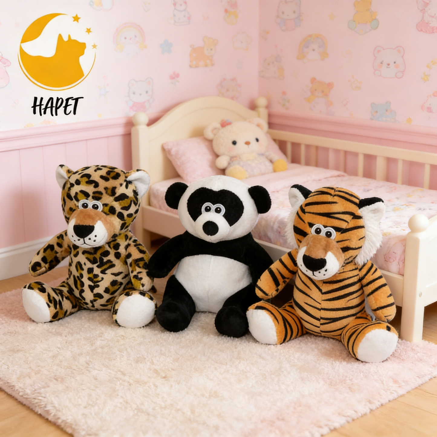 Plush Squeaky Toy Set 3pc