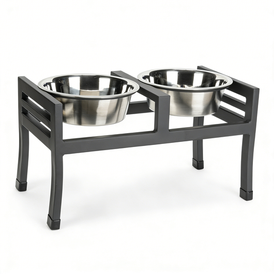 Adjustable Elevated Feeder - Premium Quality White Background