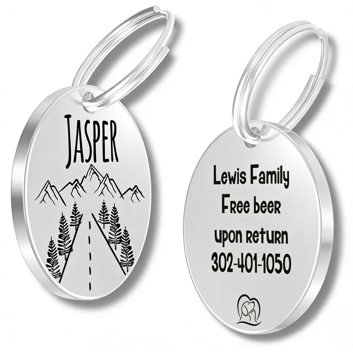 Personalized ID Tag Engraved