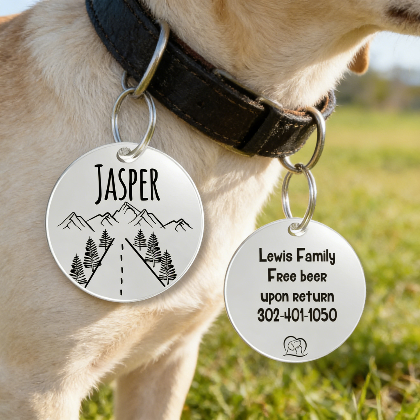 Personalized ID Tag Engraved