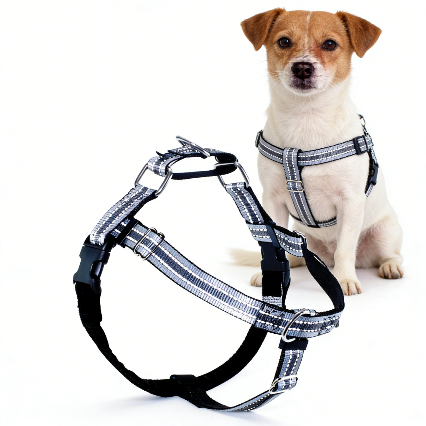 Reflective Harness No-Pull - Premium Quality White Background